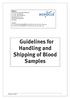 Guidelines for Handling and Shipping of Blood Samples