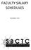 FACULTY SALARY SCHEDULES. December 2012