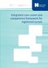 RCN Competences. Integrated core career and competence framework for registered nurses