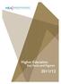 HEA HIGHER EDUCATION AUTHORITY. Higher Education. Key Facts and Figures 2011/12