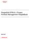 PeopleSoft EPM 9.1 Project Portfolio Management PeopleBook