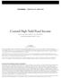 Counsel High Yield Fixed Income