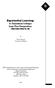 Experiential Learning: A Theoretical Critique from Five Perspectives Information Series No. 385