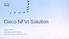 Cisco NFVI Solution. Djordje Vulovic Consulting Systems Engineer Cisco Day Belgrade, March 31 st, 2016