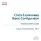 Cisco Expressway Basic Configuration