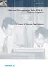 Business Communication Suite (BCS) 2.1 Training Programs. Catalog of Course Descriptions