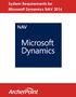 System Requirements for Microsoft Dynamics NAV 2016
