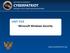 AIR FORCE ASSOCIATION S CYBERPATRIOT NATIONAL YOUTH CYBER EDUCATION PROGRAM UNIT FIVE. Microsoft Windows Security. www.uscyberpatriot.