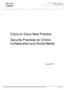 Cisco on Cisco Best Practice Security Practices for Online Collaboration and Social Media