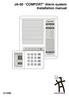 JA-60 COMFORT Alarm system Installation manual