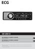 CD 200 U AUTORÁDIO S CD/MP3 A USB/SD NÁVOD K OBSLUZE AUTORÁDIO S CD/MP3 A USB/SD NÁVOD NA OBSLUHU