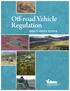 Off-road Vehicle Regulation. discussion paper