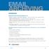 EMAIL ARCHIVING OVERVIEW. Cbeyond's Email Archiving enables you to: