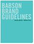 BABSON BRAND GUIDELINES SOCIAL MEDIA» MARCH 2016