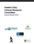 Hawke s Bay Clinical Research Committee. Annual Report 2014