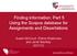 Finding information: Part 5 Using the Scopus database for Assignments and Dissertations. Susan McCourt, Elaine Shallcross and Janet MacKay 2011/12
