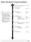 Model 7000 Master Programming Mode