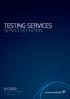 TESTING SERVICES SERVICE DEFINITION. G-CLOUD Commercial-in-Confidence. civil.lockheedmartin.co.uk