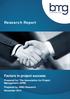 Factors in project success. Research Report. Factors in project success