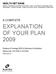 EXPLANATION OF YOUR PLAN 2009