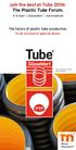 join the best at Tube 2016: The Plastic Tube Forum.