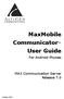 MaxMobile Communicator User Guide