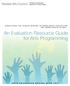 An Evaluation Resource Guide for Arts Programming