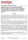 Abstract. Avaya Solution & Interoperability Test Lab