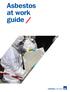 Asbestos at work guide