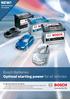 NEW! Bosch Batteries: Optimal starting power for all vehicles. 100% maintenance free program