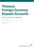 Treasury Foreign Currency Deposit Accounts