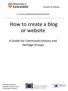 How to create a blog or website
