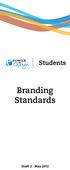 Branding Standards Draft 2 - May 2012
