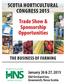 SCOTIA HORTICULTURAL CONGRESS 2015 Trade Show & Sponsorship Opportunities