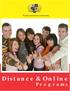 Distance & Online. P r o g r a m s