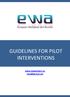GUIDELINES FOR PILOT INTERVENTIONS. www.ewaproject.eu ewa@gencat.cat