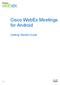Cisco WebEx Meetings for Android