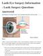 Lasik Eye Surgery Information - Lasik Surgery Questions Answered