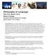Philosophy of Language