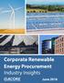 Corporate Renewable Energy Procurement: Industry Insights
