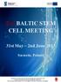 2nd BALTIC STEM CELL MEETING