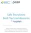 Safe Transitions Best Practice Measures for