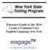 Educator Guide to the 2014 Grade 4 Common Core English Language Arts Test