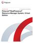 Polycom RealPresence Resource Manager System, Virtual Edition