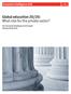 Global education 20/20: What role for the private sector? An Economist Intelligence Unit report Sponsored by Cisco