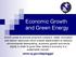 Economic Growth and Green Energy