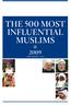 the 500 most influential muslims 2009 first edition - 2009
