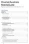 Rivertel/Australis MobileGuide O p t u s / y e s G m o b i l e n e t w o r k v 1. 0