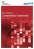 Civil Service. Competency Framework 2012-2017. Update