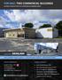 FOR SALE: TWO COMMERCIAL BUILDINGS